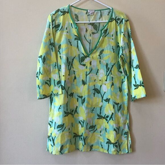 J. Crew Floral Tunic Top Size S - Picture 1 of 4